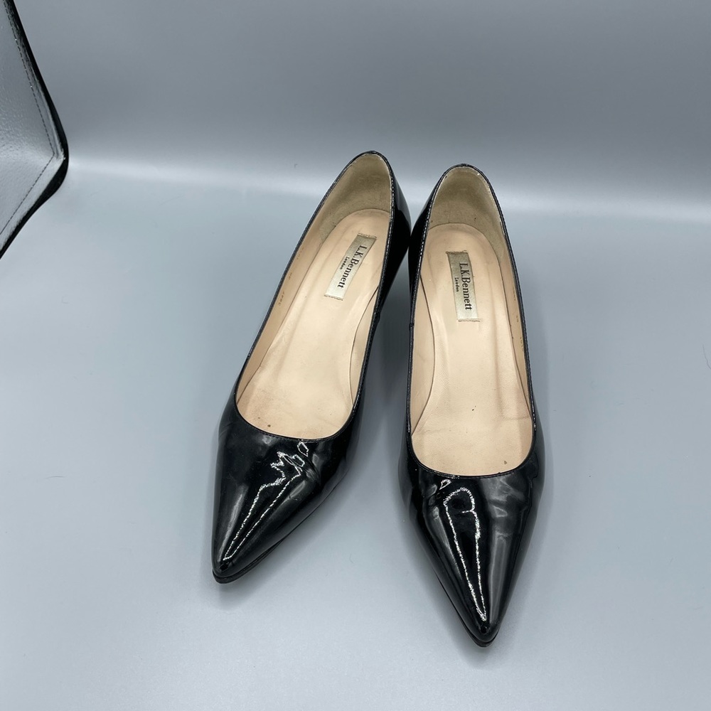 L K Bennett Black Pumps Kitten Heels